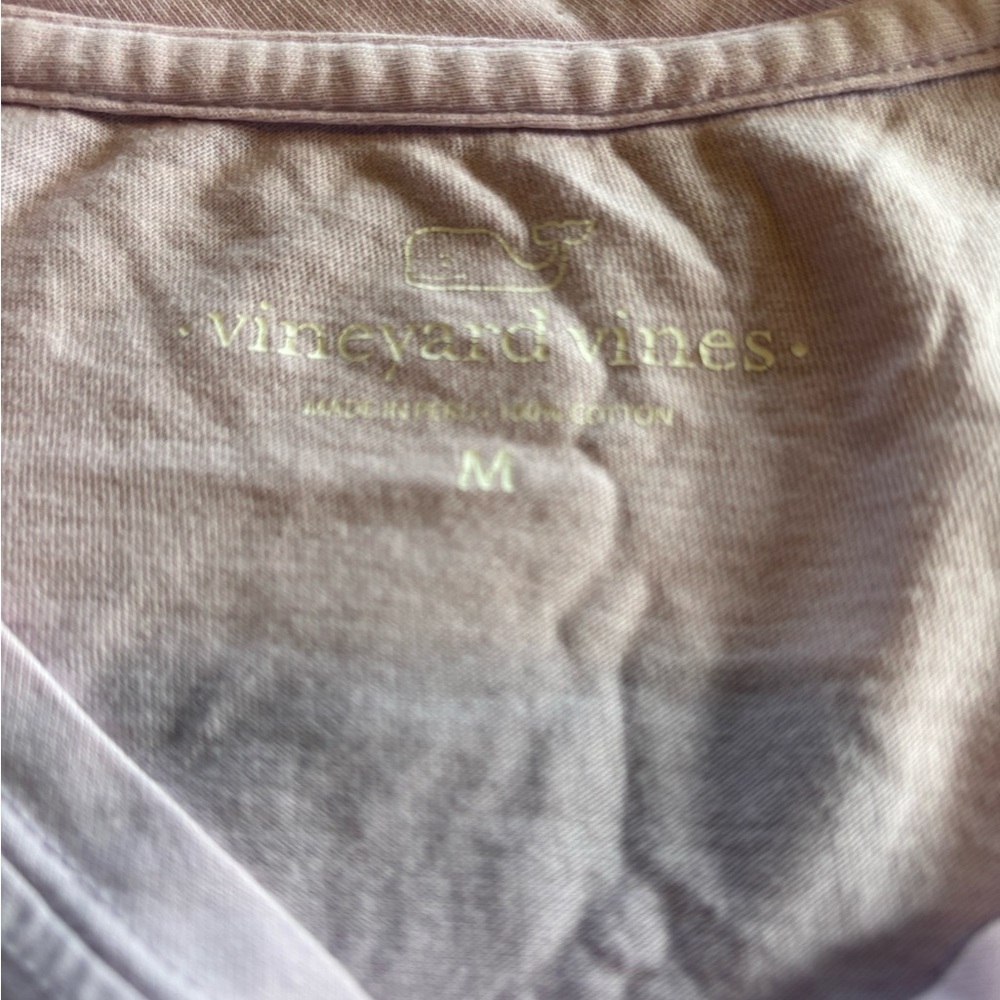 Vineyard Vines Womens Lavender Sailboat Lighthouse Pocket T-Shirt Medium Cotton - Picture 4 of 7